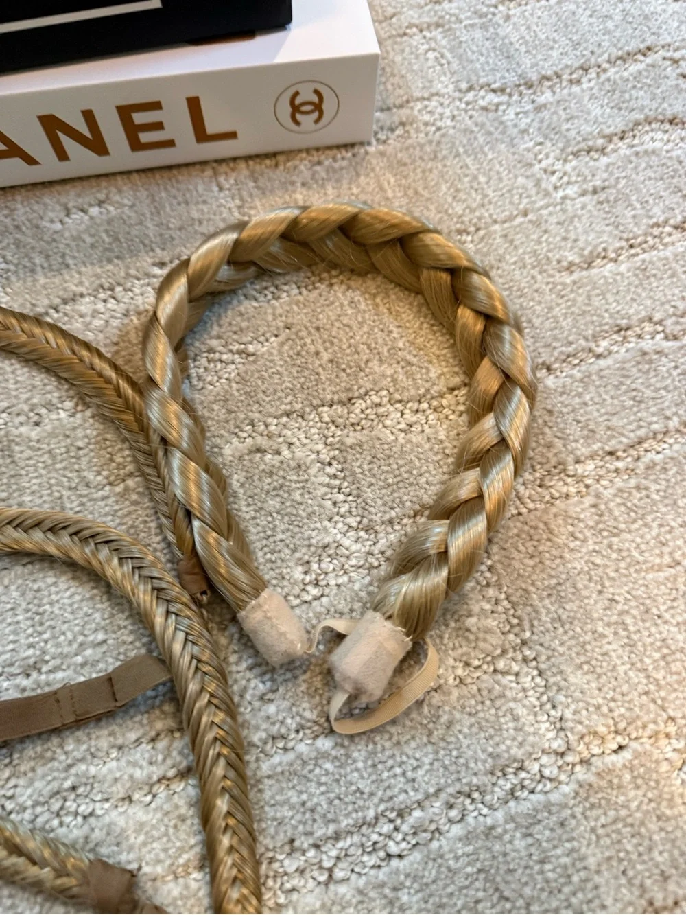 Set of 3 Braided Hair Headbands – Blonde/Golden Tones